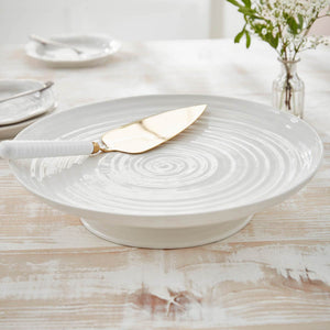 White Porcelain Cake Server