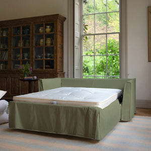 Coco 2.5 Seater sleeper sofa in Hemp Linen - Hand Made in USA
