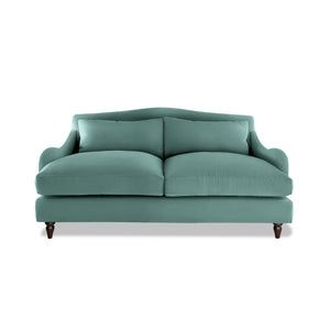 Felix 2.5 Seater Sofa in Cerulean Linen - Hand Made in USA