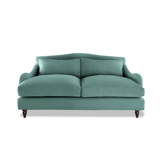 Felix 2.5 Seater Sofa in Cerulean Linen - Hand Made in USA