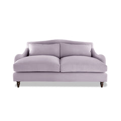 Felix 2.5 Seater Sofa in Lilac Linen - Hand Made in USA