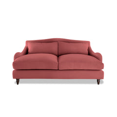 Felix 2.5 Seater Sofa in Rouge Linen - Hand Made in USA