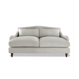 Felix 2.5 seater sofa in Cotton Linen Cool Coconut - Hand Made in USA