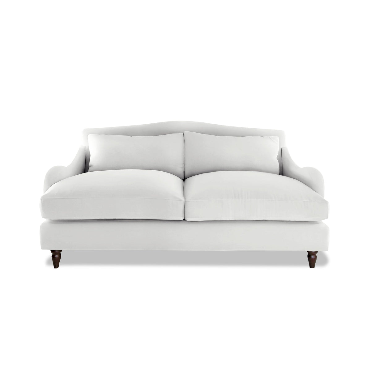 Felix 2.5 seater sofa in Cotton Linen Snow Drop - Hand Made in USA
