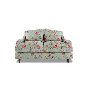 Felix 2 seater sofa in Natural Linen Wildwood Duck Egg - Hand Made in USA