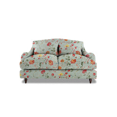 Felix 2 seater sofa in Natural Linen Wildwood Duck Egg - Hand Made in USA