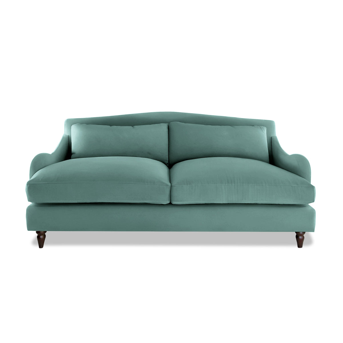 Felix 3 Seater Sofa in Cerulean Linen - Hand Made in USA