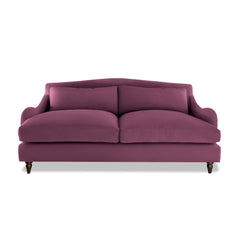 Felix 3 Seater Sofa in Damson Linen - Hand Made in USA
