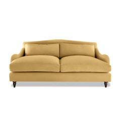 Felix 3 Seater Sofa in Maize Linen - Hand Made in USA