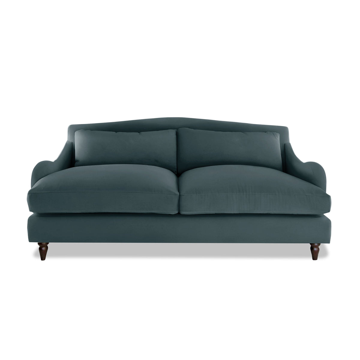 Felix 3 Seater Sofa in Midnight Linen - Hand Made in USA