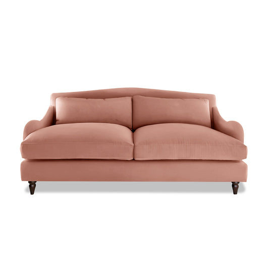 Felix 3 Seater Sofa in Roseberry Linen - Hand Made in USA