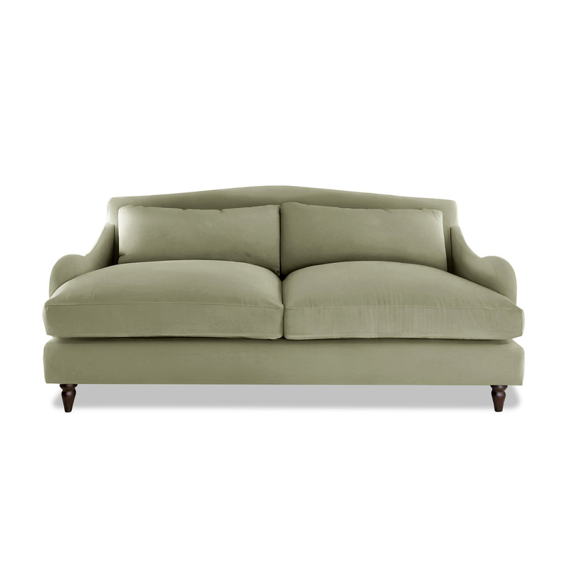 Felix 3 Seater Sofa in Sage Linen - Hand Made in USA