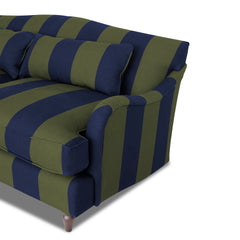 Felix 3 seater sofa in Woodland Stripe - Hand Made in USA