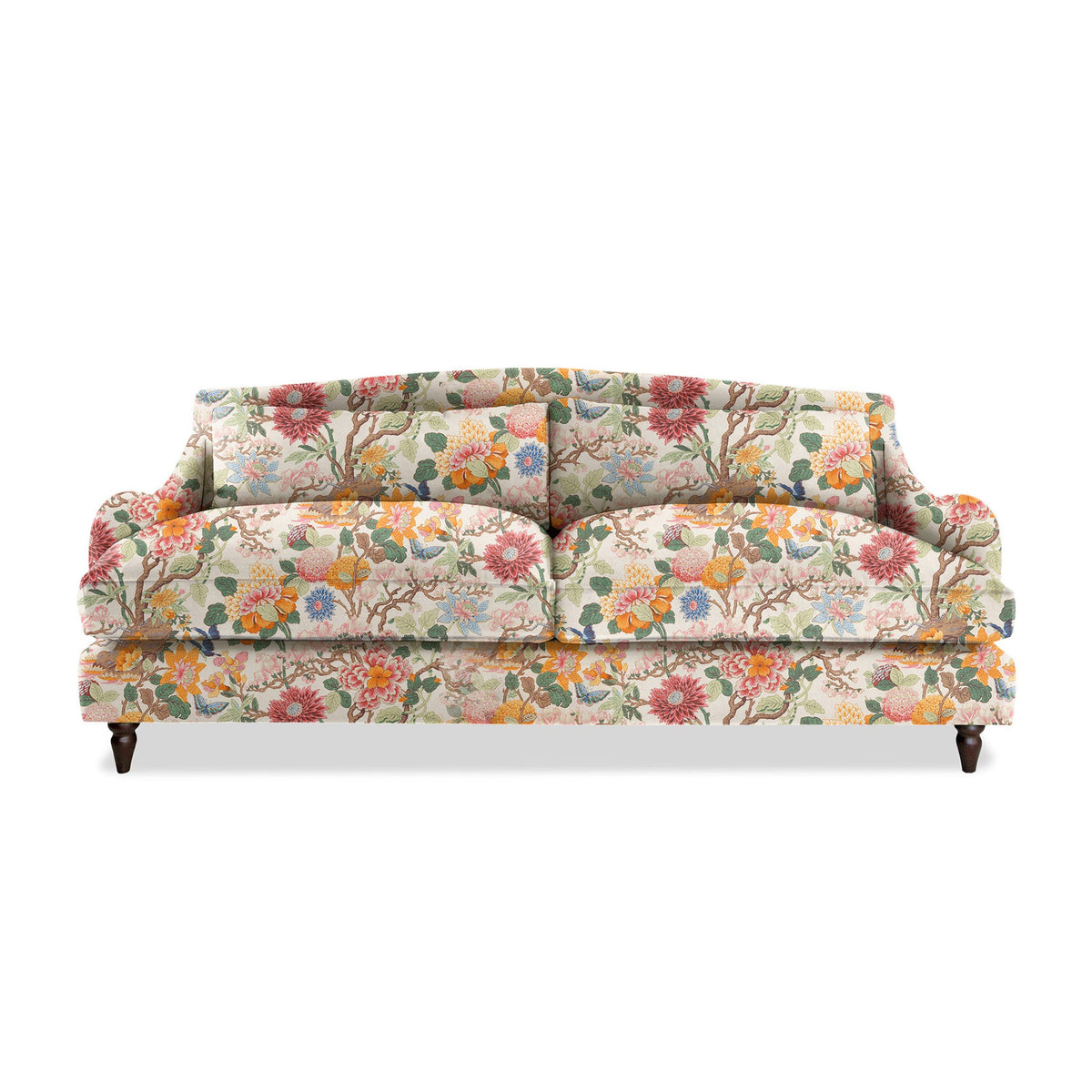 Felix 4 seater sofa in Magnolia Cream Blue - Hand Made in USA
