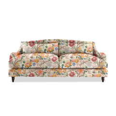 Felix 4 seater sofa in Magnolia Cream Blue - Hand Made in USA