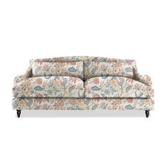 Felix 4 seater sofa in Natural Linen Kitty Indian Summer - Hand Made in USA