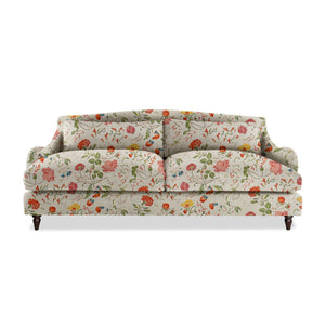 Felix 4 seater sofa in Natural Linen Wildwood Ivory - Hand Made in USA