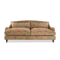 Felix 4 seater sofa in Natural Linen Wildwood Twig - Hand Made in USA