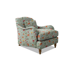 Felix Armchair with Fixed Back in Wildwood Duck Egg - Hand Made in USA