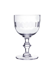 Four Wine Goblets with Lens Design by Vintage List