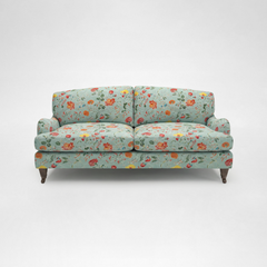 Isobel 2.5 seater sofa with Big Back Cushion in Wildwood Duck Egg - Hand Made in the USA