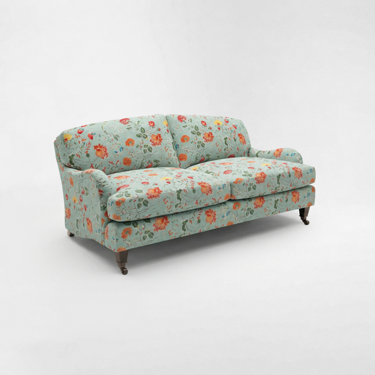 Isobel 2.5 seater sofa with Big Back Cushion in Wildwood Duck Egg - Hand Made in the USA