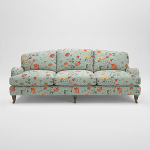 Isobel 4 seater sofa in Wildwood Duck Egg - Handmade in the USA