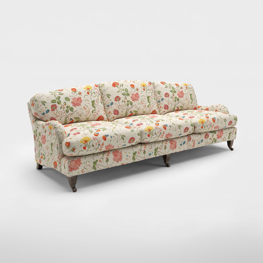Isobel 4 seater sofa in Wildwood Ivory - Handmade in the USA