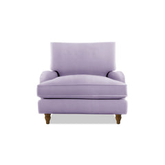 Isobel Armchair with Big Back Cushion in Cotton Linen Sea Salt - Hand Made in USA