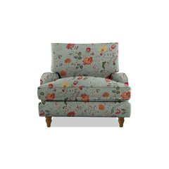 Isobel Armchair with Big Back Cushion in Wildwood Duck Egg - Hand Made in USA