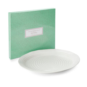 White Porcelain Oval Turkey Platter