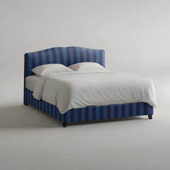 Rose Bed in Coastal Blue Stripe - Hand Made in USA