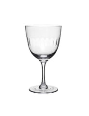 Six Wine Glasses with Lens Design by Vintage List