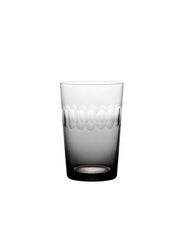 Four Smoky Tumblers with Lens Design by Vintage List