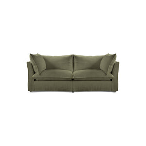 Coco 2.5 Seater sleeper sofa in Sage Linen - Hand Made in USA