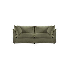 Coco 2.5 Seater Sofa Bed in Sage Linen - Hand Made in USA