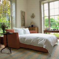 Coco 2.5 Seater Sofa Bed in Cayenne Linen - Hand Made in USA
