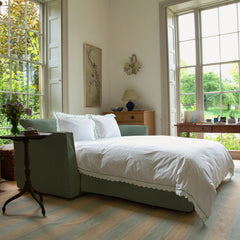 Coco 2.5 Seater Sofa Bed in Seagrass Linen - Hand Made in USA