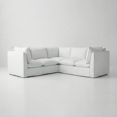 Coco 3x3 Modular Sofa in Customer's Own Material - Handmade to Order in the USA