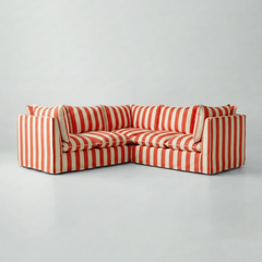 Coco 3x3 Modular Sofa in Customer's Own Material - Handmade to Order in the USA