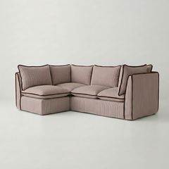 Coco L-Shaped Sofa in Customer's Own Material - Handmade to Order in the USA