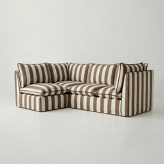 Coco L-Shaped Sofa in Customer's Own Material - Handmade to Order in the USA