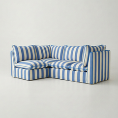 Coco L-Shaped Sofa in Customer's Own Material - Handmade to Order in the USA