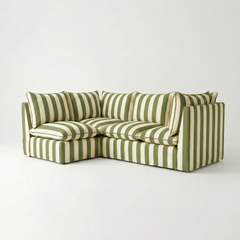 Coco L-Shaped Sofa in Customer's Own Material - Handmade to Order in the USA