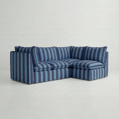 Coco L-Shaped Sofa in Customer's Own Material - Handmade to Order in the USA