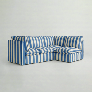 Coco L-Shaped Sofa in Customer's Own Material - Handmade to Order in the USA