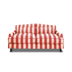 Felix 2.5 seater sofa in Petunia Stripes - Hand Made in USA