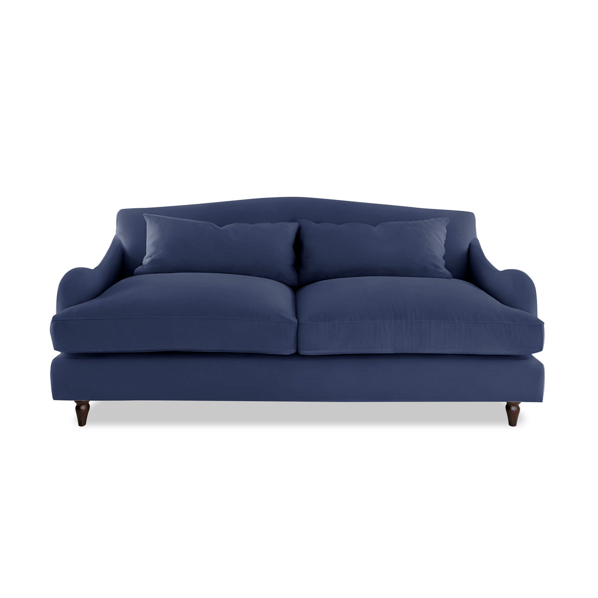 Felix 3 seater sofa in Cotton Linen Inkspot - Hand Made in USA