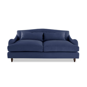 Felix 3 seater sofa in Cotton Linen Inkspot - Hand Made in USA