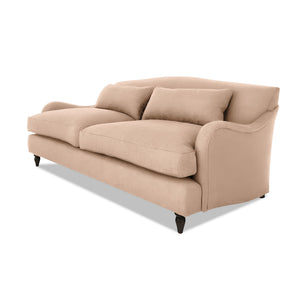 Felix 3 seater sofa in Cotton Linen Rosedale - Hand Made in USA